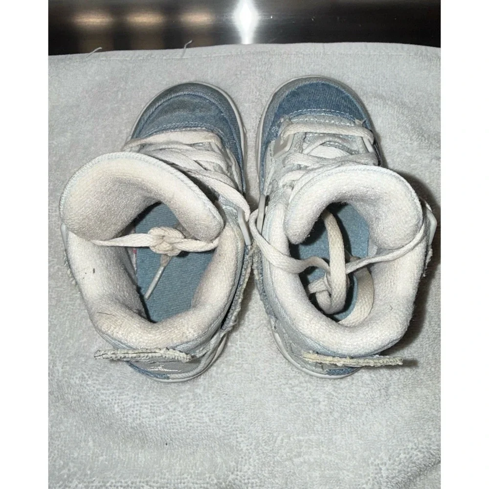 Nike Air Jordan‎ 4 Denim Toddler Size 8C Retro TEX (TD) Sneakers